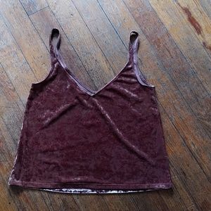 H&M Tops - H&M loose velvet tank H&M Tops - H&M loose velvet tank